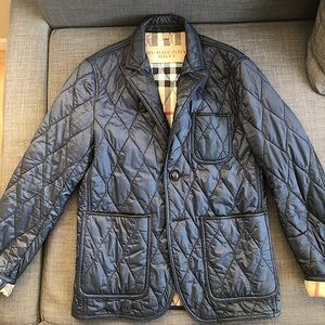 Burberry Blue Quilted Jacket